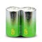 2 x GP Super Alkaline G-TECH LR14 / C Alkaline Battery (Foil)
