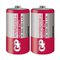 2 x GP PowerCell R20 D zinc carbon battery (tray)