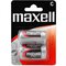 2 x Max zinc carbon battery Maxell R14/C (blister)