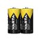 2 x R14/C Varta Superlife / Super Heavy Duty zinc carbon battery (foil)