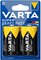 2 x Zinc Carbon battery Varta Superlife R20 D (Blister)