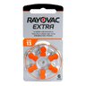 30 x Rayovac Extra 13 hearing aid batteries