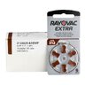 30 x Rayovac Extra 312 hearing aid batteries