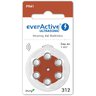 300 x everActive ULTRASONIC 312 hearing aid batteries