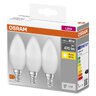 3x OSRAM LED Bulb Candle E14 5W LED VALUE CLASSIC B 40 White Heat 2700k