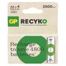 4 x rechargeable batteries AA / R6 Ni-MH GP ReCyko 2600mAh