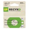 4 x rechargeable AAA / R03 Ni-MH GP ReCyko 850mAh rechargeable batteries