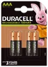 4 x Duracell Recharge R03 AAA 750 mAh Rechargeable battery (blister)