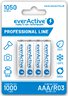 4x rechargeable everActive R03/AAA Ni-MH 1050 mAh ready to use