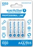 4x rechargeable everActive R03/AAA Ni-MH 1050 mAh ready to use