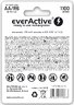 4 x everActive R6/AA Ni-MH 1100 mAh rechargeable batteries ready to use