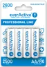 4x rechargeable everActive R6/AA Ni-MH 2600 mAh ready to use