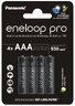 4 x Panasonic Eneloop PRO NEW Ni-MH 930mAh batteries R03 / AAA