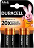 4 x Duracell Basic LR6 AA alkaline battery (blister)