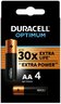 Bateria alkaliczna AA LR6 Duracell pakowana w blister 4 sztuki