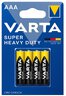 4 x Varta Superlife R03 AAA Zinc-carbon battery (blister)