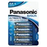 Baterie AA LR6 alkaliczne Panasonic Evolta pakowane po 4 sztuki