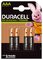 4 x Duracell Recharge R03 AAA 750 mAh Rechargeable battery (blister)