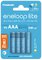 4 x Panasonic Eneloop Lite NEW R03 AAA 550mAh batteries BK-4LCCE/4BE (blister)