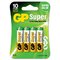 4 x GP Super Alkaline LR6 / AA alkaline battery