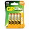 4 x GP Ultra Alkaline LR6 / AA alkaline battery