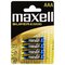 4 x Maxell Super Alkaline LR03 / AAA Alkaline Battery