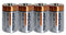 4 x Megacell LR20 D alkaline battery