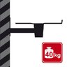 4W Półka pod projektor / TV CRT 16" udźwig 40kg uchylna 15st obrotowa 180st (06824)