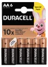 6 x Duracell Basic Duralock LR6 AA alkaline battery (blister)