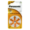 6 x Batteries for Panasonic 13/PR13/PR48 hearing aids