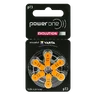 6 x Power One Evolution Varta 13 hearing aid batteries