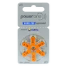 6 x Batteries for Power One Varta 13 MF hearing aids