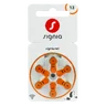 6 x Batteries for Signia 13 MF hearing aids