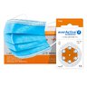 120 x baterie do aparatów słuchowych everActive ULTRASONIC 13 + 6x jednorazowa maseczka 3-warstwowa chirurgiczna