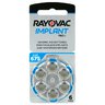 60 x Rayovac 675 IMPLANT PRO+ hearing aid batteries