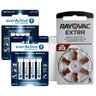 60 x baterie do aparatów słuchowych Rayovac Extra 312 + 4szt LR6 / AA + 4szt LR03 / AAA everActive Pro Alkaline 60 x baterie do aparatów słuchowych Rayovac Extra 312 + 4szt LR6 / AA + 4szt LR03 / AAA everActive Pro Alkaline