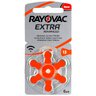 60 x baterie do aparatów słuchowych Rayovac Extra Advanced 13 + 10x jednorazowa maseczka 3-warstwowa chirurgiczna