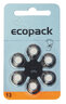 6x baterie do aparatów słuchowych ecopack Varta 13 6x baterie do aparatów słuchowych ecopack Varta 13