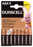 8 x Duracell Duralock C&B LR03 AAA alkaline battery (blister)