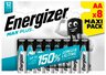 Baterie AA LR6 alkaliczne Energizer pakowane po 8 sztuk w blistrze