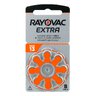 8 x Rayovac Extra 13 hearing aid batteries