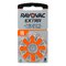 8 x Rayovac Extra 13 hearing aid batteries