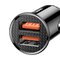 Baseus Circular BS-C16Q1 CCALL-YD01 30W Fast Car Charger with Two USB Quick Charge 3.0 Ports