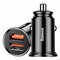 Baseus Circular BS-C16Q1 CCALL-YD01 30W Fast Car Charger with Two USB Quick Charge 3.0 Ports
