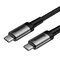 Cable CABLE USB-C PD 3.1 Gen2 100cm Baseus Cafule CATKLF-SG1 5A 100W High-Speed Data Transmission 10Gbps 4K