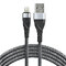 everActive CBB-2IG braided USB cable - Lightning / iPhone 200cm with support for fast charging up to 2.4A gray