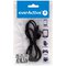 Cable braided USB-Micro USB everActive CBB-1MB 100cm with support for fast charging up to 2, 4A Black