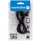 USB Silicone Cable-Lightning/iPhone everActive CBS-1IB 100cm with support for fast charging up to 2, 4A Black