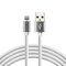 USB Silicone Cable-Lightning/iPhone everActive CBS-1IW 100cm with support for fast charging up to 2, 4A White