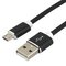 SILICONE USB cable - micro USB everActive CBS-1.5MB 150cm with support for fast charging up to 2.4A black